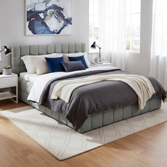 Upholstery Bed with Gaslift – Green 140x200cm