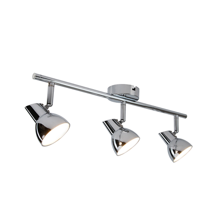 Spotlight Polished Chrome Integrated 4.5W LED 3-Bar Triple Ceiling Light Fitting Spot Light