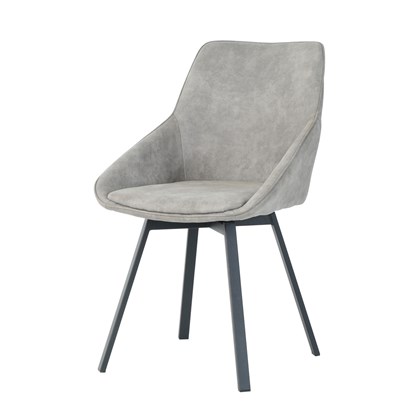 Dining Chair Microfiber - Light Grey.