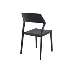 Black Resin Dining Chair