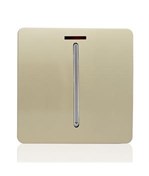 Trendi Modern Glossy 45 Amp Cooker Switch With Neon Insert Gold