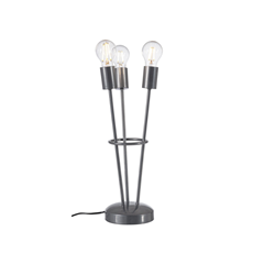 Silver Table Lamp 3Bulbs H45