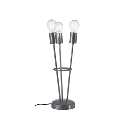 Silver Table Lamp 3Bulbs H45