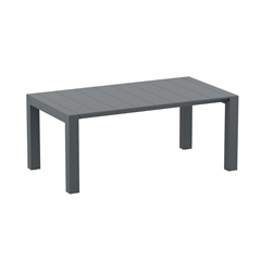 Extendible Table Dark Grey 140/220x100cm