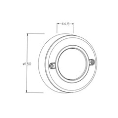 Stair Round Wall Light - White