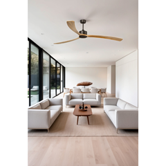 Ceiling Fan  XXL  – Brown & Pine