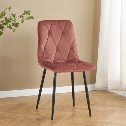 Dining Chair Velvet Pink