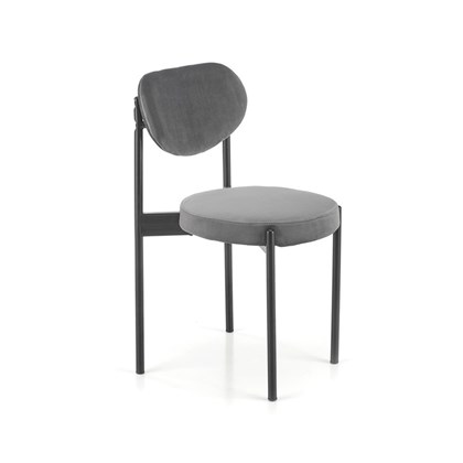 Upholstered Chair K-509 - Grey & Black