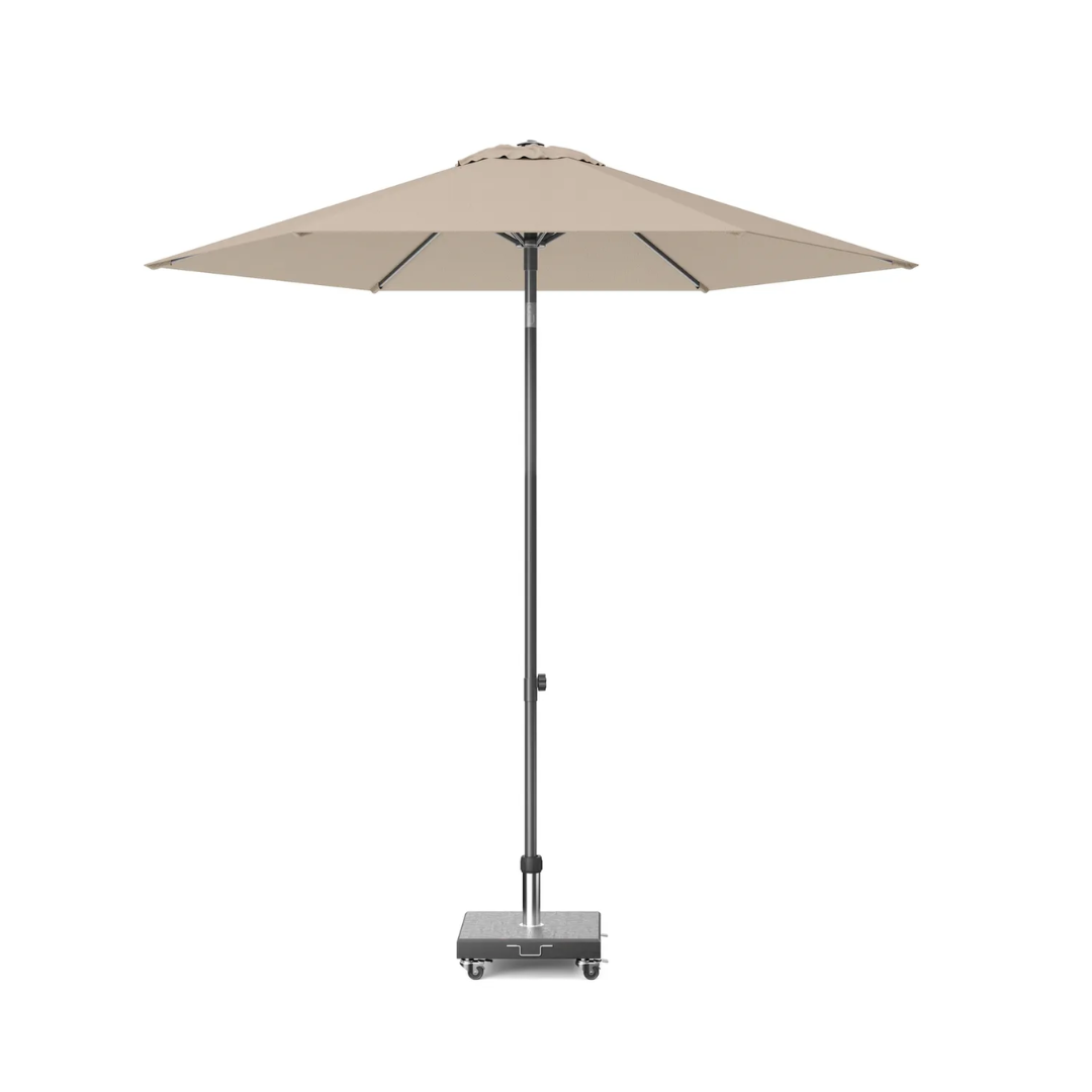 Anthracite & Taupe Centre-Pole Parasol D250