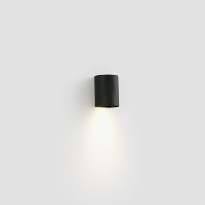 Sole Wall Light Round Striped - Black