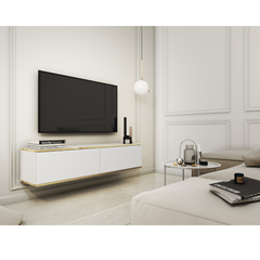 TV Unit Wall Mounting – White