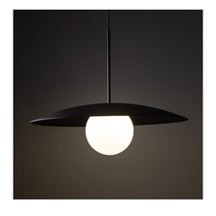 Pendant Lamp Slate Black Glass