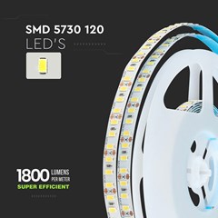 5M LED Strip 20W/M 12V IP20 3000K