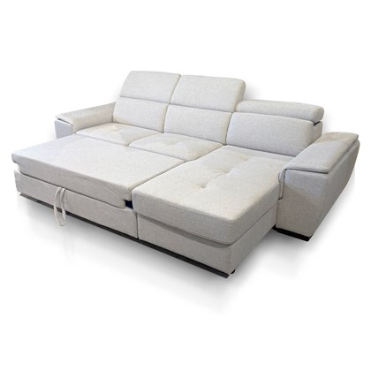 Sofa 3 Seater with Chaise Reversible - Light Grey