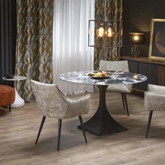 Manuel Round Table Black Marble