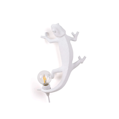 Chameleon Lamp Going Up USB – White