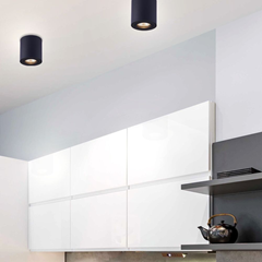 Downlight for surface Black