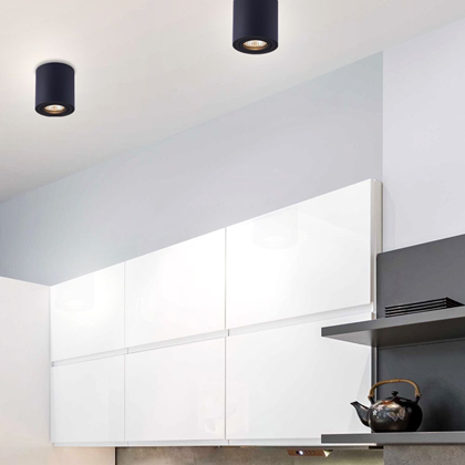 Downlight for surface Black