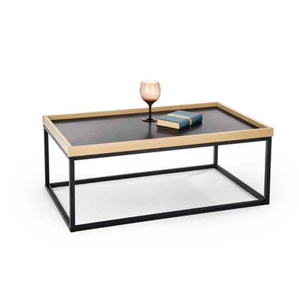 Coffee Table  Natural  Black