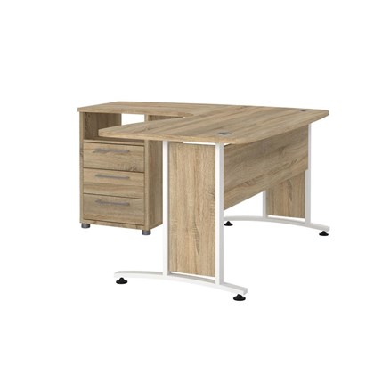 Prima Corner desk with legs 150.4 x 159 x 75.4 cm