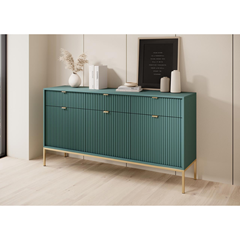 Sideboard 3 Doors 3 Drawers – Green