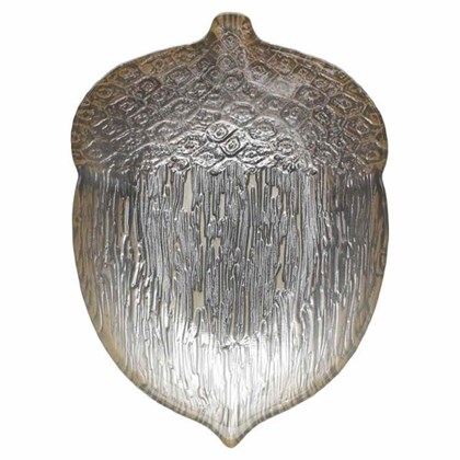 Silver Acorn Plate Walnut