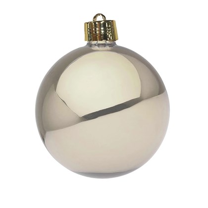 Bauble Unbreakable Champagne Shiny - d25cm