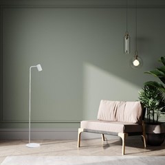 Logan Floor Lamp White