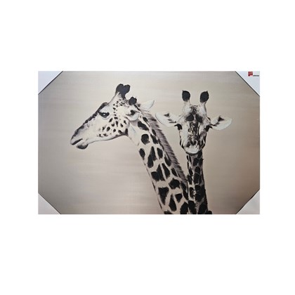 Canvas Dipinto A Mano 60X90 Giraffe