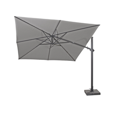 Premium Side Pole Umbrella 300x300cm – Anthracite & Charcoal