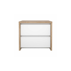 Bedroom Set 160x200– White & Wood Effect