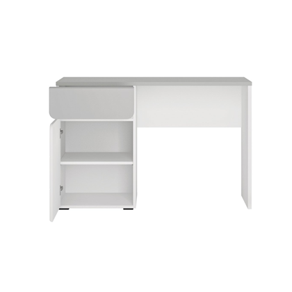 Desk 1 Door 1 Shelf – White Alpin White MDF