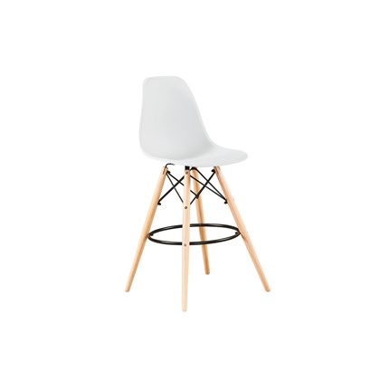 Bar Chair PP Wood - White