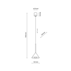 Mini Hanging Lamp -  Black