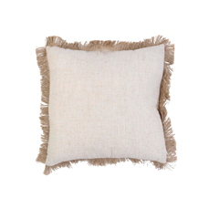 Cushion Raffia – Black & Beige 40x40cm