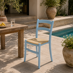 Stackable Garden & Indoor Chair - Light Blue