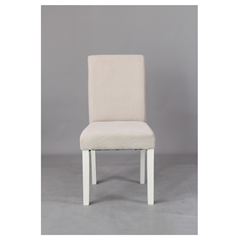 Dining Chair Beige and White