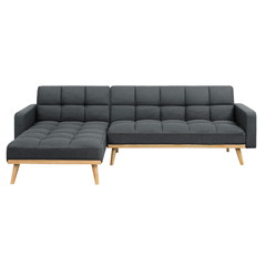 Corner Sofa Bed - Dark Grey
