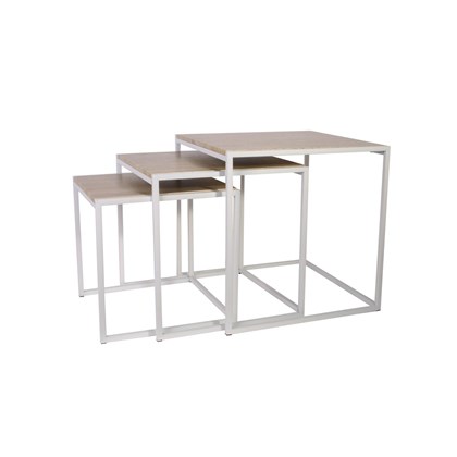 Nesting Square Side Table Set 3 M1