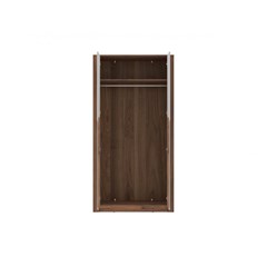 Wardrobe 2 Doors – Walnut & Beige