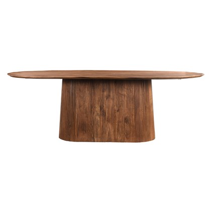 Dining Table Salvator 230 x 110 cm Oval Brown Mango Wood