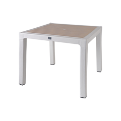 Table With Patterned White AND Cappuccino