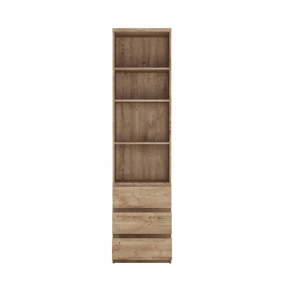 Bookcase 3 Shelves - Ribbeck Oak Gold