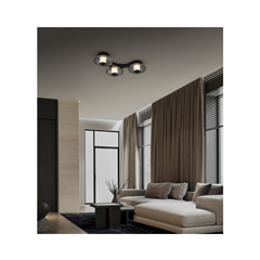 Ballet Ceiling Light – Sandy Black & Smokey Grey