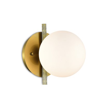 Wall Lamp Iron  Glass L200 H230MM Brass