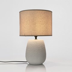 Irvin Ceramic  White Table Lamp H41