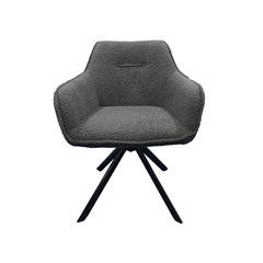 Teddy Chair Grey with Metal Legs