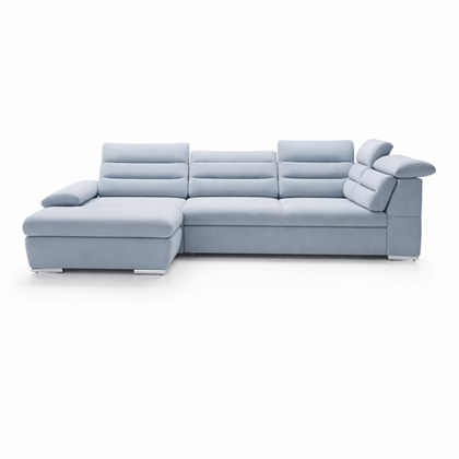 Corner Sofa Bed with Chaise Left 280cm – Light Cyan