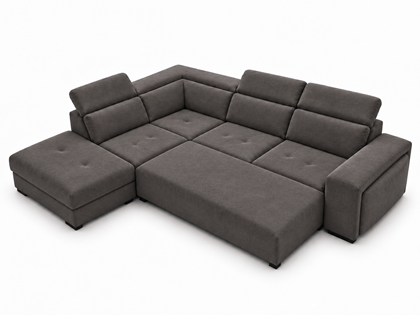 3 Seater Corner Sofa with Pull-Out Footrest  (Right)