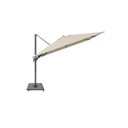 Set T¹ Premium Parasol 400x300 - Anthracite Champagne & Base 120kg - Black Granite